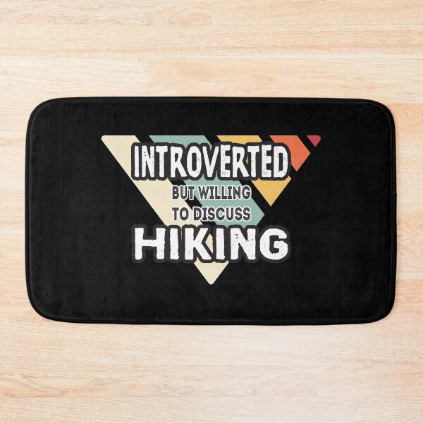 Item preview, Introverted but willing to discuss hiking retro designed and sold by greatest4all7b.