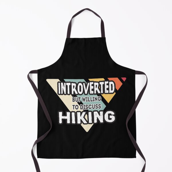Item preview, Introverted but willing to discuss hiking retro designed and sold by greatest4all7b.