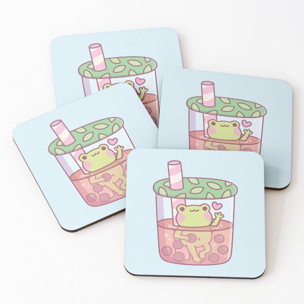 Item preview, Cute Frog In Bubble Tea Cup Funny designed and sold by rustydoodle.