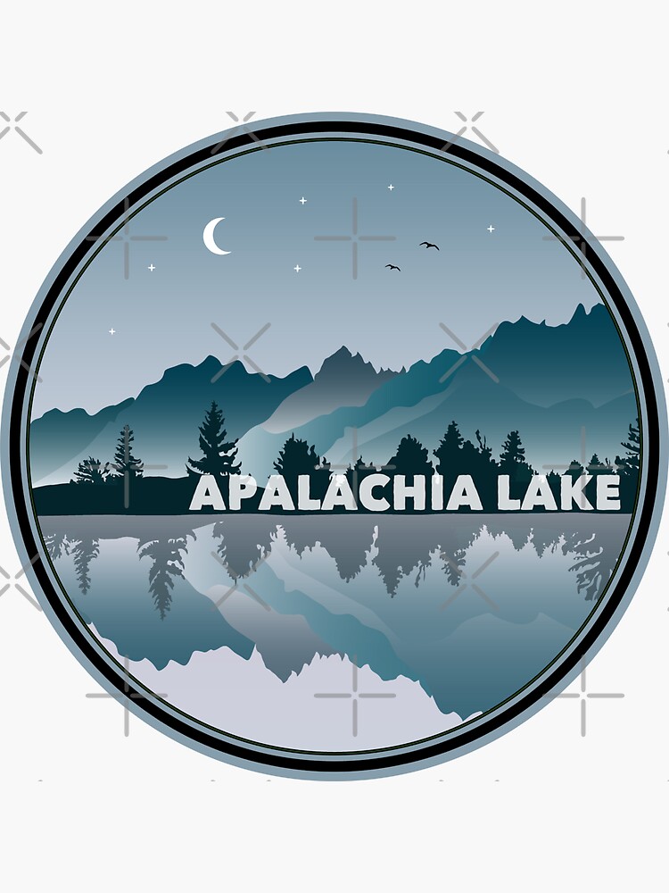 "Apalachia Lake North Carolina Reflection" Sticker for Sale by esskay
