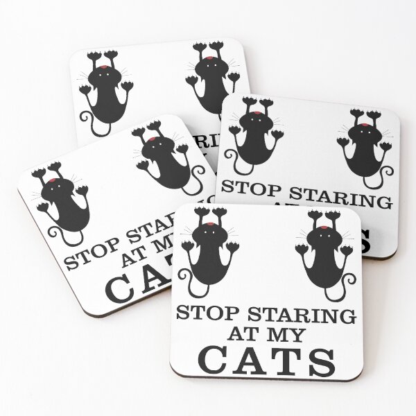 Item preview, STOP STARING AT MY CATS| GIFT FOR GIRLS| GIFT FOR CAT LOVERS| FUNNY CAT LOVERS designed and sold by al21ex.