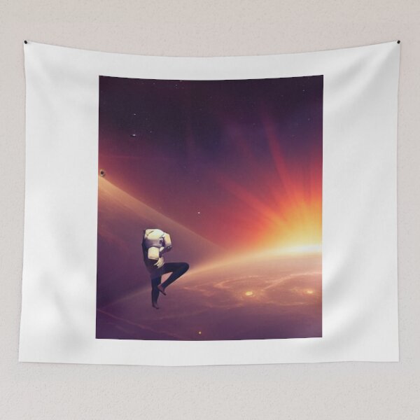 Aperçu de l'œuvre Yoga dans l'espace assez mignon tendance girly créée et vendue par artstore911.
