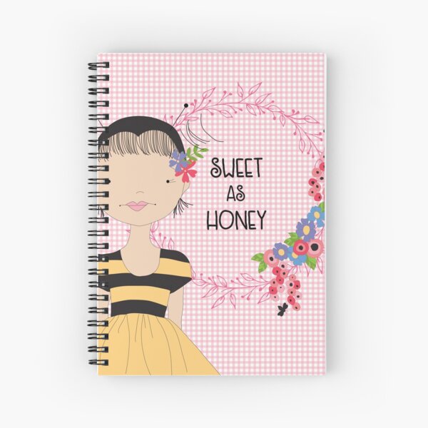 Bee Girl Spiral Notebook