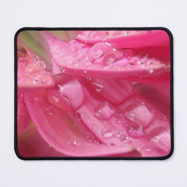 Item preview,  Pink raindrops on petals designed and sold by Paws and Ink Art.