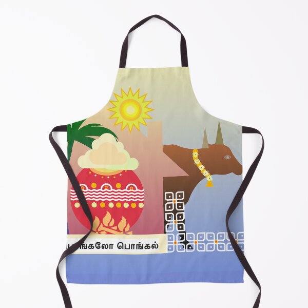 Item preview, Happy pongal 2023 Tamil modern design blue designed and sold by Bakkia.