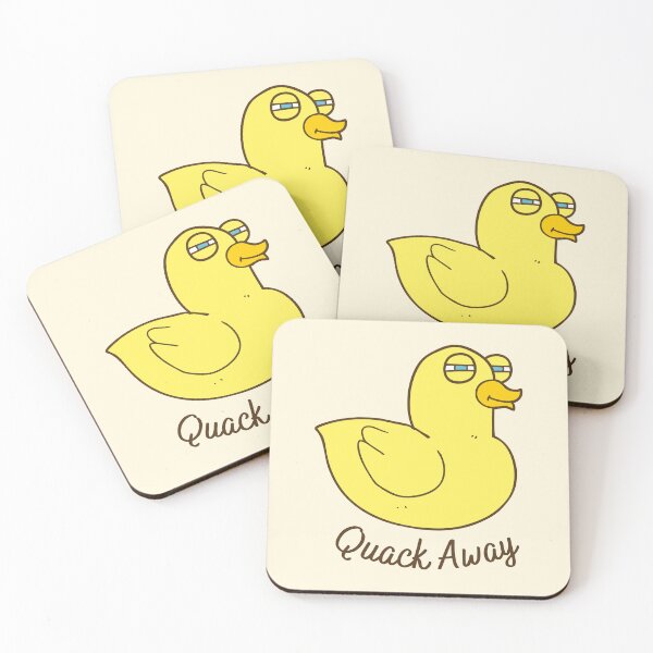 Item preview, Funny Duck says `quack away` designed and sold by Yulacreative.