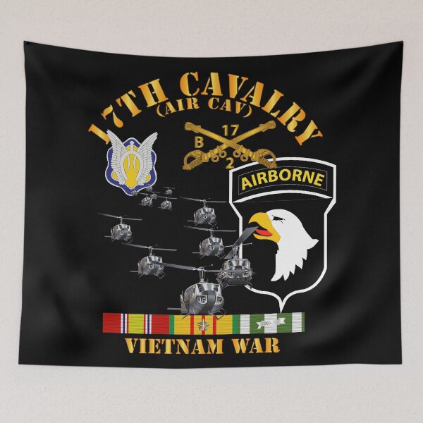 Item preview, Bravo Troop 2nd Squadron 17th Cav - 101st Airborne Div w VN SVC designed and sold by Military Insignia Products.