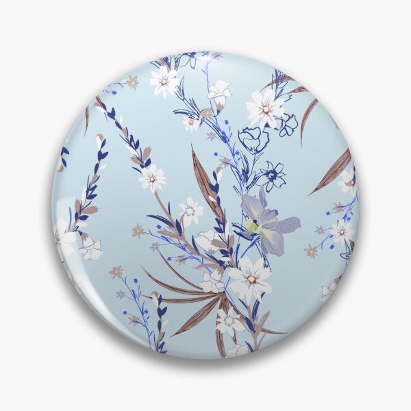 Item preview, Diseño floral azul fresco designed and sold by DesignedbyNBS.