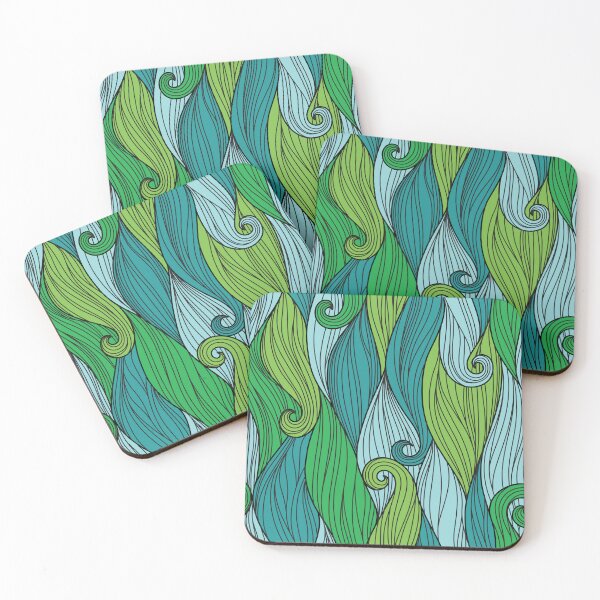 Item preview, Green leaves Pattern designed and sold by Eskitus Fashion.