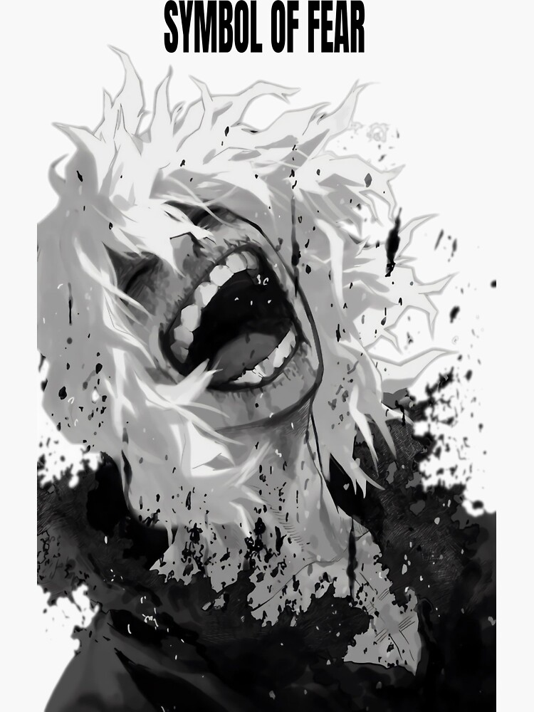 Symbol Of Fear Tomura Shigaraki My Hero Academia Anime Sticker For Sale By Sherii