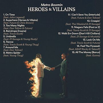 Metro Boomin - HEROES & VILLAINS Lyrics and Tracklist