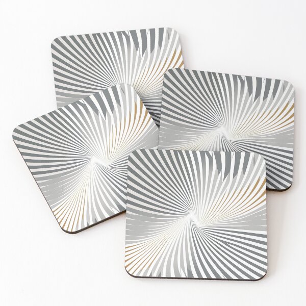 Item preview, "Paige" - Modern Geometric Abstract Pattern in Grey Silver Black White designed and sold by HiArtify ❤️.