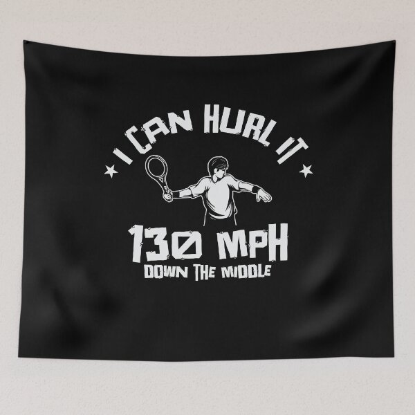 Item preview, I Can Hurl It Down The Middle Tennis designed and sold by MooonTees.