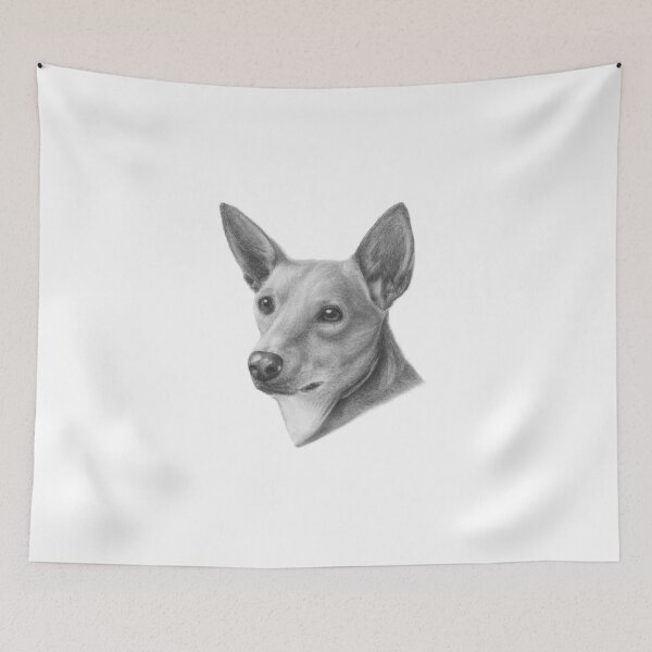 Item preview, Portuguese Podengo Pequeno Drawing | Beautiful Dog Art designed and sold by Portraits of Dogs.