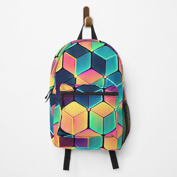 Item preview, Cubic Isometric in Neon Colours #2 designed and sold by Patternifico.