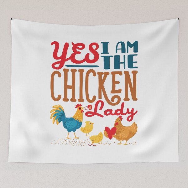 Item preview, Yes I Am the Chicken Lady Funny Backyard Chickens designed and sold by jaygo.