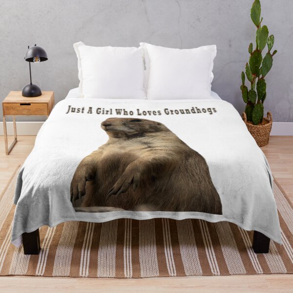 Item preview, Just A Girl Who Loves Groundhogs designed and sold by Soudesign99.