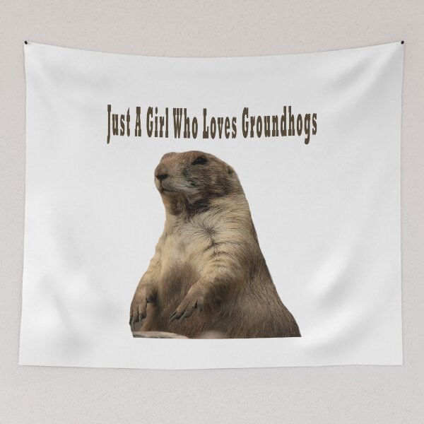 Item preview, Just A Girl Who Loves Groundhogs designed and sold by Soudesign99.