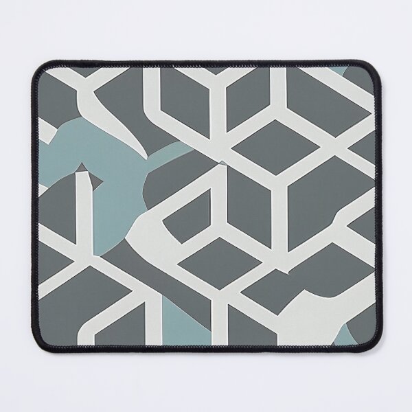 Item preview, "Julianna" - Modern Geometric Abstract Pattern in Grey Silver Black White designed and sold by HiArtify ❤️.