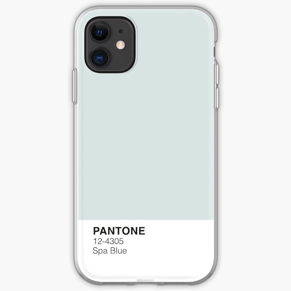 Spa Blue Pantone Funda blanda para iPhone