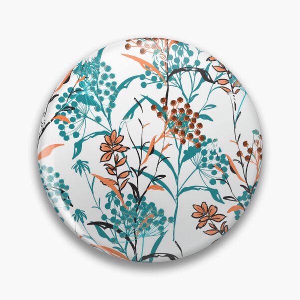 Item preview, Orange And Blue Floral Design designed and sold by DesignedbyNBS.