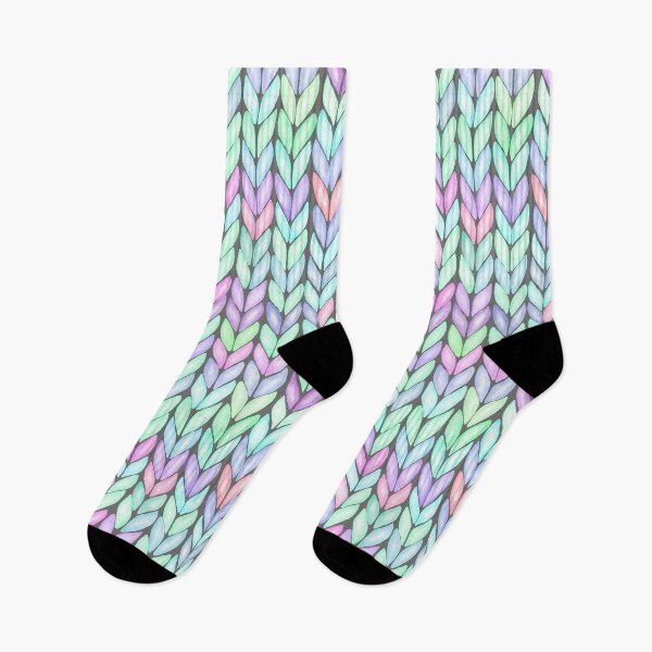 Item preview, Multicolor Realistic Knitted Pattern designed and sold by PotluckPrints.
