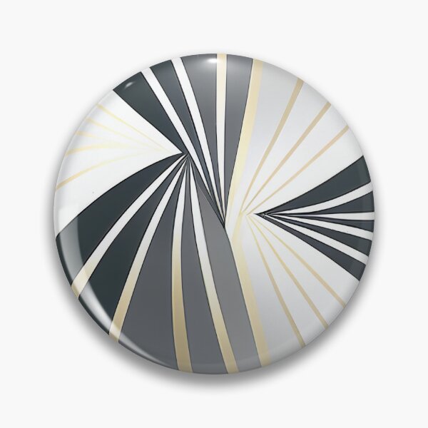 Item preview, "Rebecca" - Modern Geometric Abstract Pattern in Grey Silver Black White designed and sold by HiArtify ❤️.