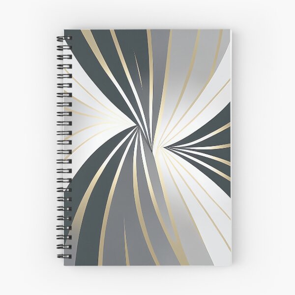 Item preview, "Rebecca" - Modern Geometric Abstract Pattern in Grey Silver Black White designed and sold by HiArtify ❤️.
