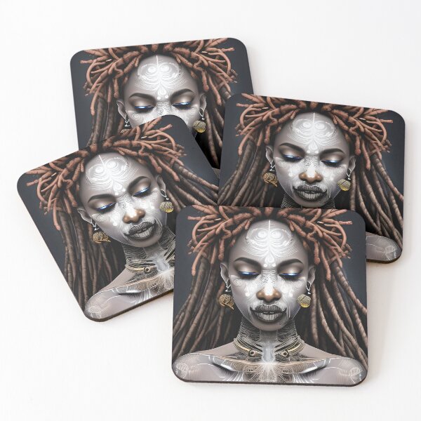 Item preview, African Women with Dreadlocks Art designed and sold by Huesoffun.