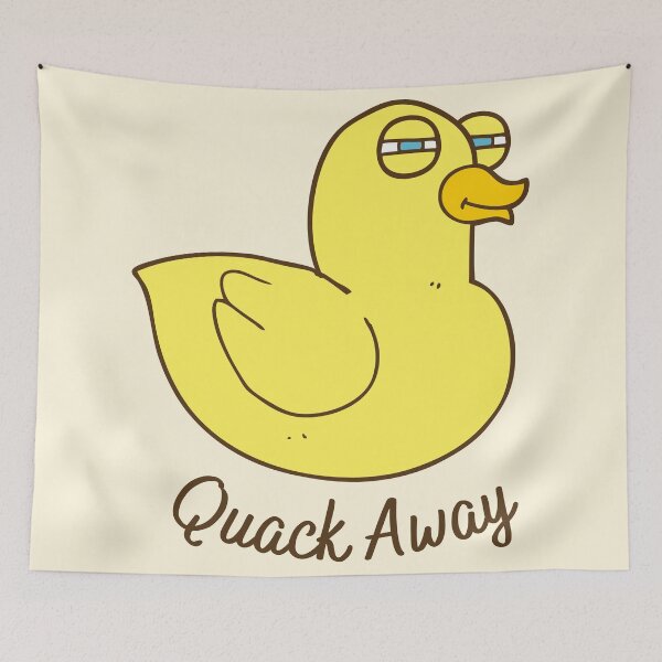 Item preview, Funny Duck says `quack away` designed and sold by Yulacreative.