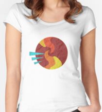 Crumpled Women's Fitted Scoop T-Shirt