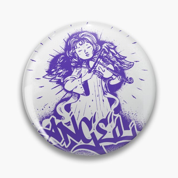 Item preview, Angel with violin music instrument graffiti designed and sold by Halabe art.
