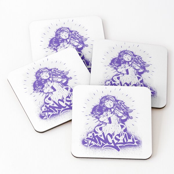 Item preview, Angel with violin music instrument graffiti designed and sold by Halabe art.
