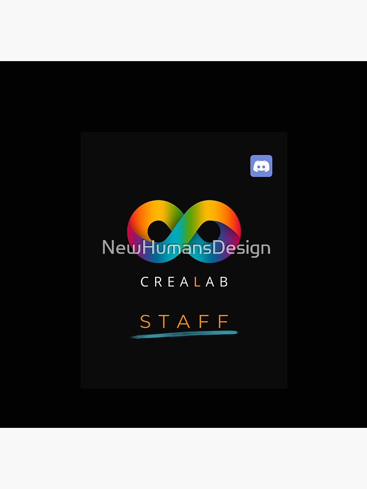 CreaLab Discord Server Staff (with Discord symbol) Mounted Print for Sale  by NewHumansDesign