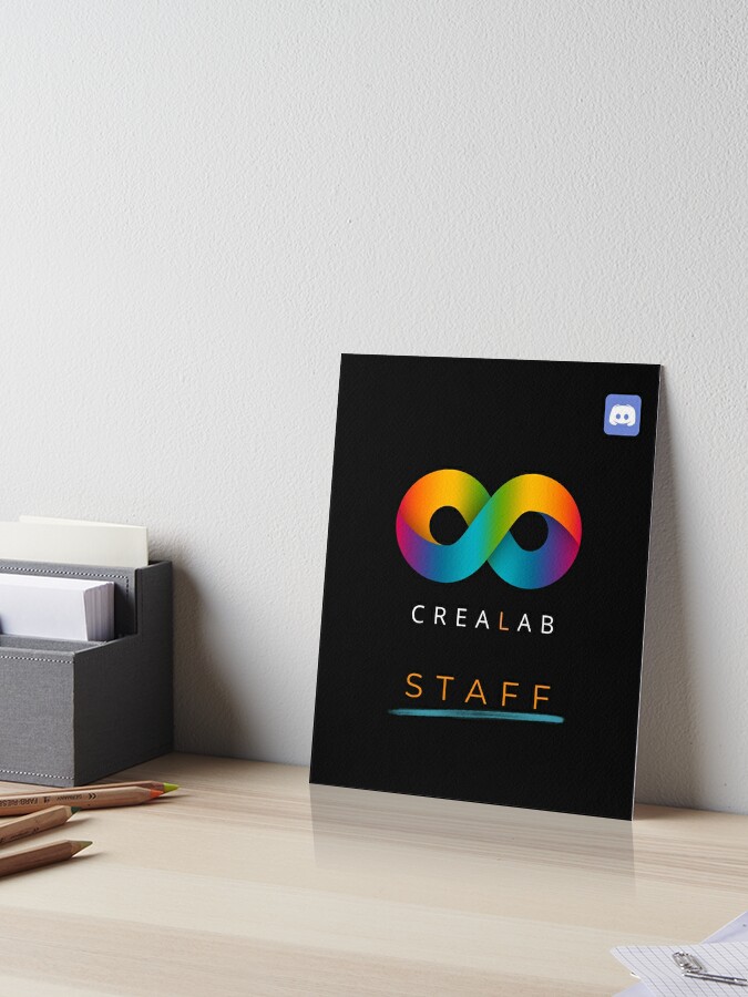 CreaLab Discord Server Staff (with Discord symbol) Mounted Print for Sale  by NewHumansDesign