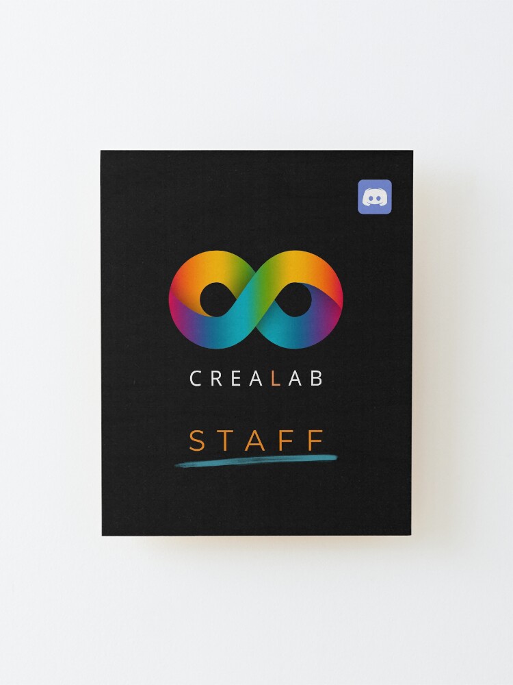 CreaLab Discord Server Staff (with Discord symbol) Mounted Print for Sale  by NewHumansDesign