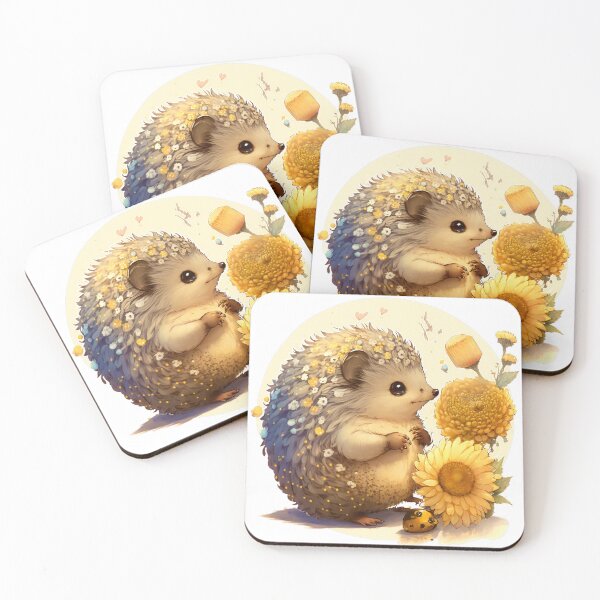Item preview, flowery hedgehog designed and sold by MckennaiiShop.