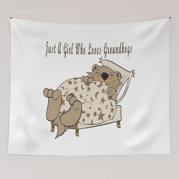 Item preview, Just A Girl Who Loves Groundhogs designed and sold by Soudesign99.