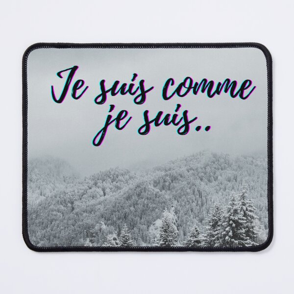 Item preview, I am what I am - popular french quotes theme gifts  designed and sold by RebelliousRosee.