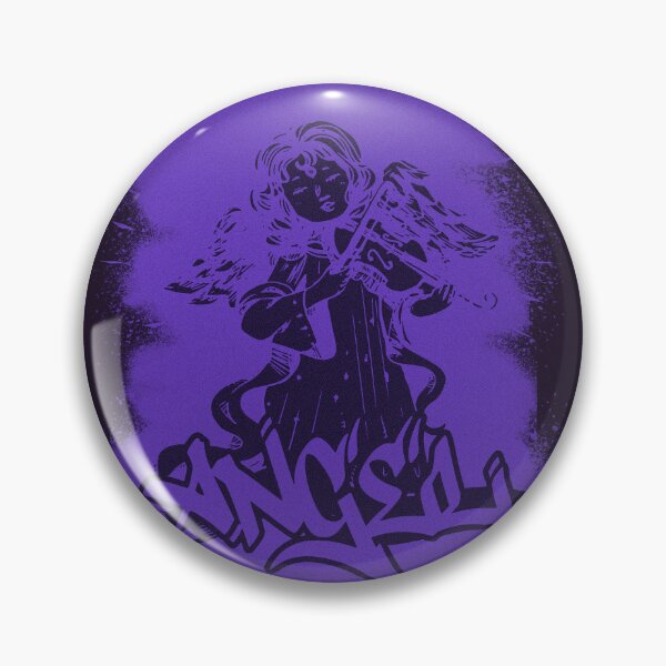 Item preview, Angel with violin music instrument graffiti black version designed and sold by Halabe art.