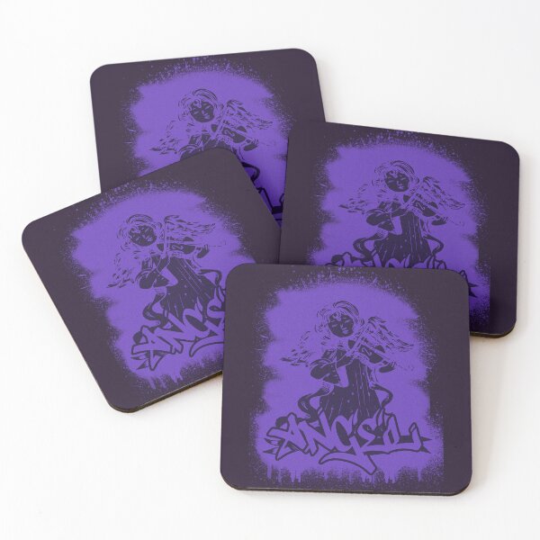 Item preview, Angel with violin music instrument graffiti black version designed and sold by Halabe art.