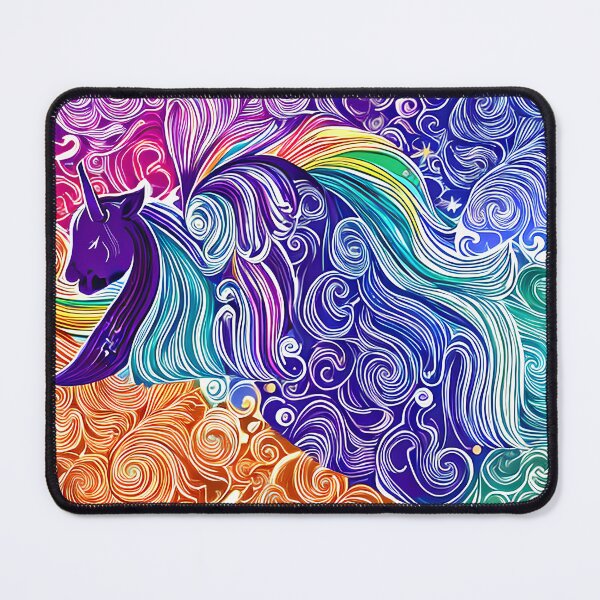Item preview, Unicorn with a Rainbow Mane, Among the Clouds and Stars Gift designed and sold by TMelonShop.