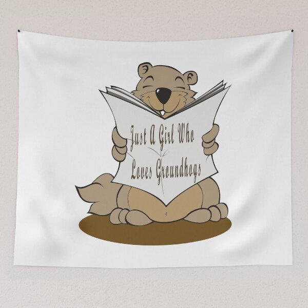Item preview, Just A Girl Who Loves Groundhogs designed and sold by Soudesign99.