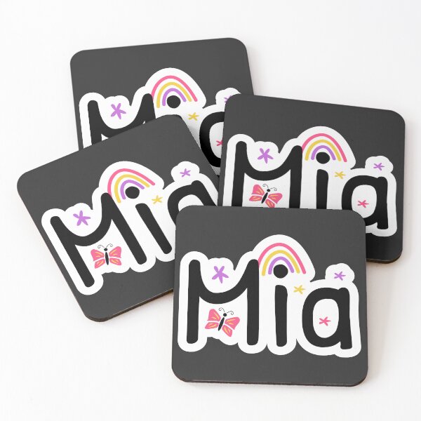 Item preview, Mia name cute design designed and sold by BrightLightArts.