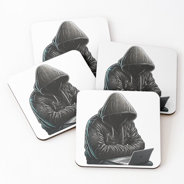 Item preview, Hacker Cyber Security Sticker T-shirt Design designed and sold by krazybookz.
