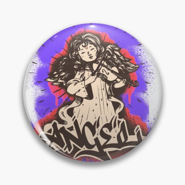 Item preview, Angel with violin music instrument graffiti designed and sold by Halabe art.