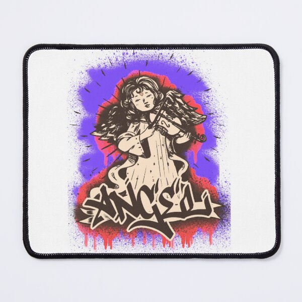 Item preview, Angel with violin music instrument graffiti designed and sold by Halabe art.