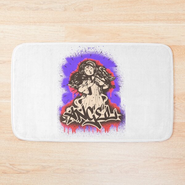 Item preview, Angel with violin music instrument graffiti designed and sold by Halabe art.