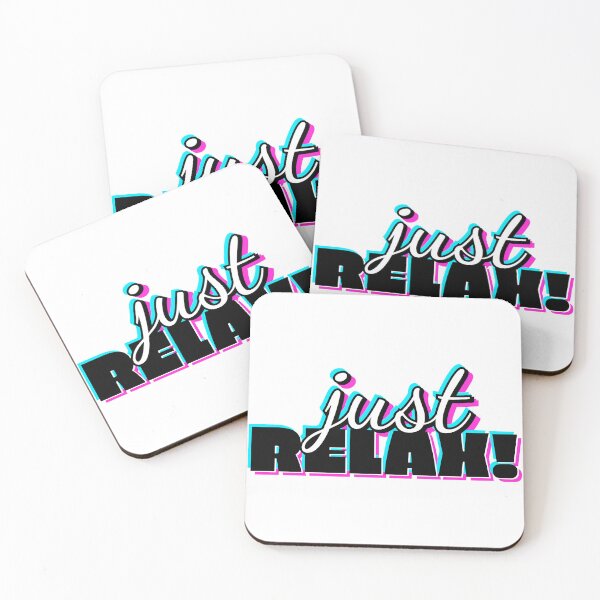 Item preview, Just Relax Word Typography Design designed and sold by BrightLightArts.