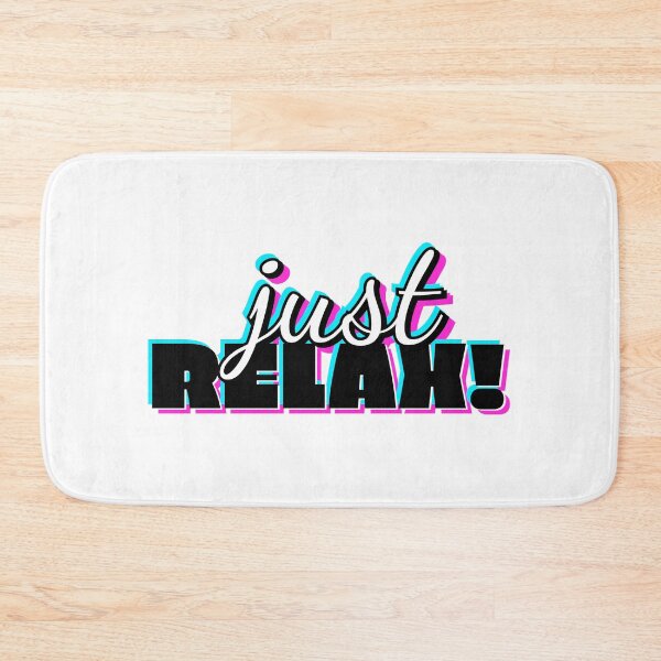 Item preview, Just Relax Word Typography Design designed and sold by BrightLightArts.